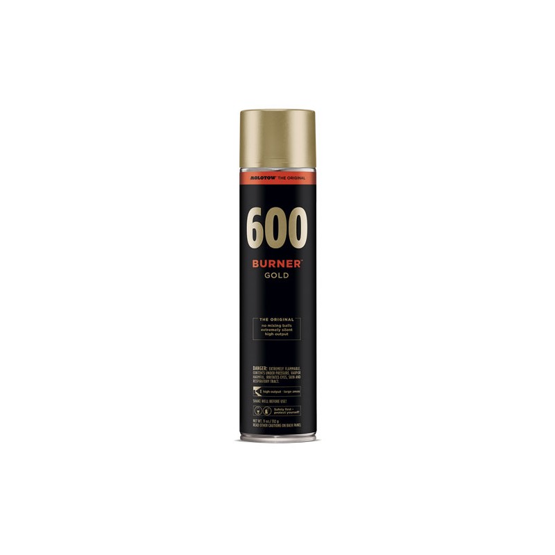 Pintura Acrílica Spray Burner Oro 600 ML