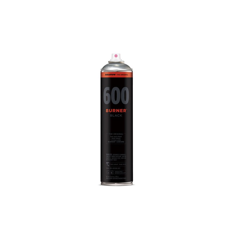 Pintura Acrílica Spray Burner Negro 600 ML