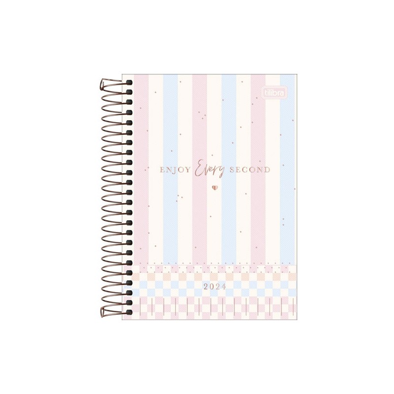 Agenda Tilibra Soho con Espiral 20x16cm Día Por Página 2022