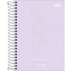 Agenda Tilibra Happy con Espiral 20x16cm Día Por Página 2022