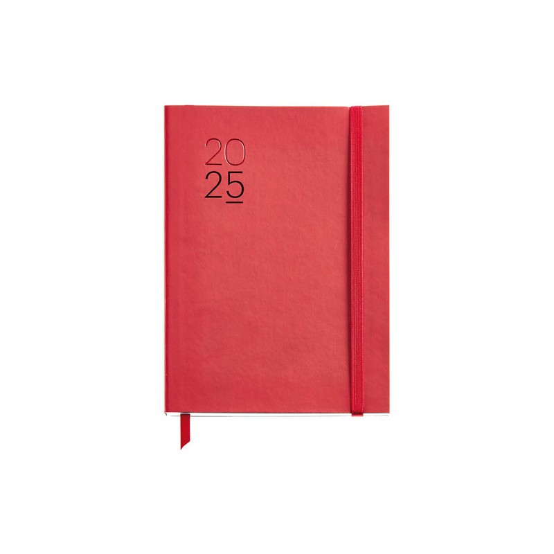Agenda Juvenil Mqr Plus 22x16cm Dia Por Pagina Luxor Rojo 2025