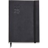 Agenda Juvenil Mqr Plus 22x16cm Dia Por Pagina Luxor Negro 2025