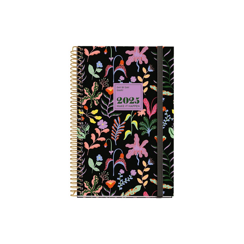 Agenda Juvenil Mqr 18x14cm Dia Por Pagina Fan Garden 2025