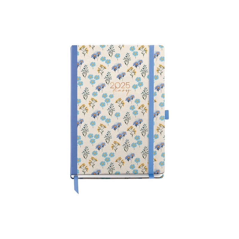 Agenda Juvenil Mqr Plus 22x16cm Dia Por Pagina Daisies 2025