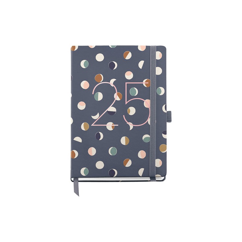 Agenda Juvenil Mqr Journal 17x13cm Dia Por Pagina Moonlight 2025