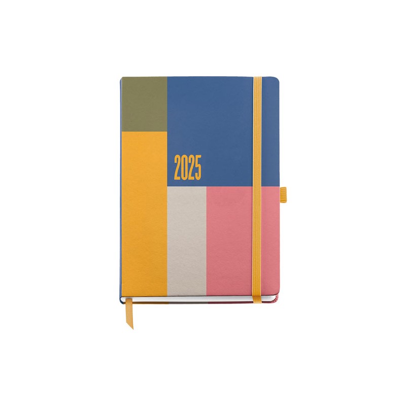 Agenda Juvenil Mqr Plus 22x16cm Dia Por Pagina Color Block 2025