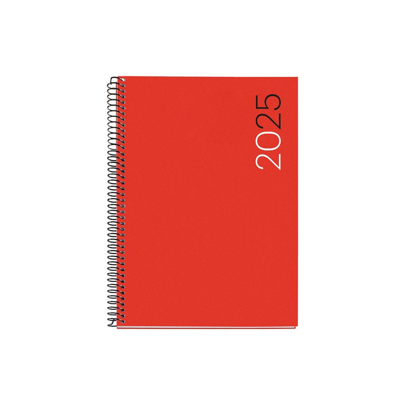 Agenda Juvenil Mqr Plus 21x16cm Dia Por Pagina City Rojo 2025