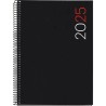 Agenda Juvenil Mqr Plus 21x16cm Dia Por Pagina City Negro 2025