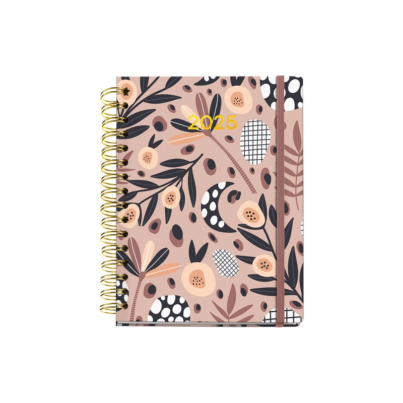 Agenda Juvenil Mqr Plus 22x19cm Dia Por Pagina Rust 2025