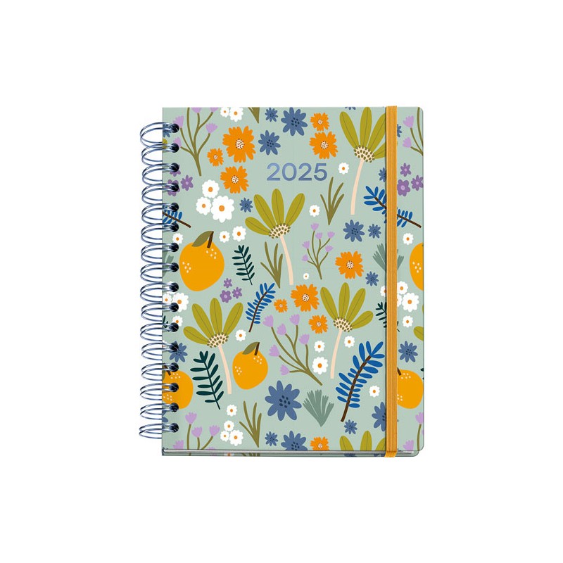 Agenda Juvenil Mqr Plus 22x19cm Dia Por Pagina Lemon 2025