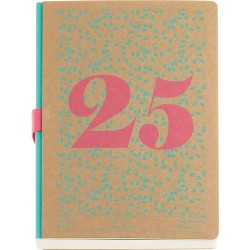 Agenda Juvenil Mqr Plus 22x16cm Dia Por Pagina Kraft Hojas 2025