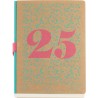 Agenda Juvenil Mqr Plus 22x16cm Dia Por Pagina Kraft Hojas 2025