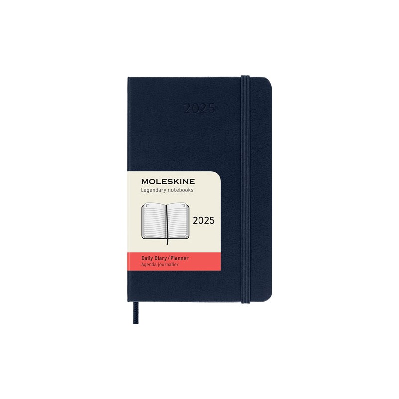 Agenda Juvenil Moleskine Pasta Suave 13X21Cm Azul Semana A La Vista