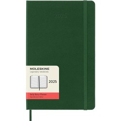 Agenda Juvenil Moleskine Pasta Dura 13X21Cm Verde Mirto Día Por Pagina
