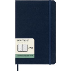 Agenda Juvenil Moleskine Pasta Dura 13X21Cm Azul Zafiro Semana A La Vista