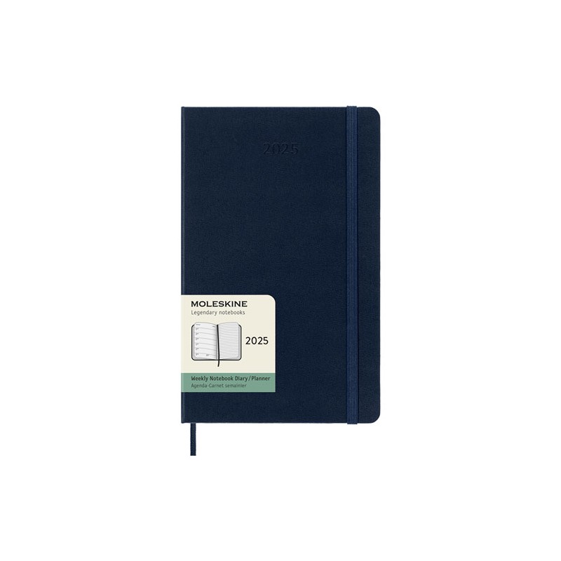 Agenda Juvenil Moleskine Pasta Dura 13X21Cm Azul Zafiro Semana A La Vista