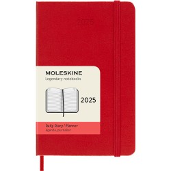 Agenda Juvenil Moleskine Pasta Dura 9X14Cm Rojo Día Por Pagina