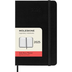 Agenda Juvenil Moleskine Pasta Dura 9X14Cm Negro Día Por Pagina