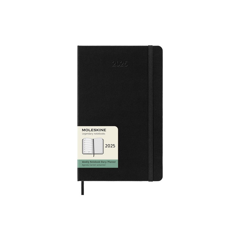 Agenda Juvenil Moleskine Pasta Dura 13X21Cm Negro Semana A La Vista