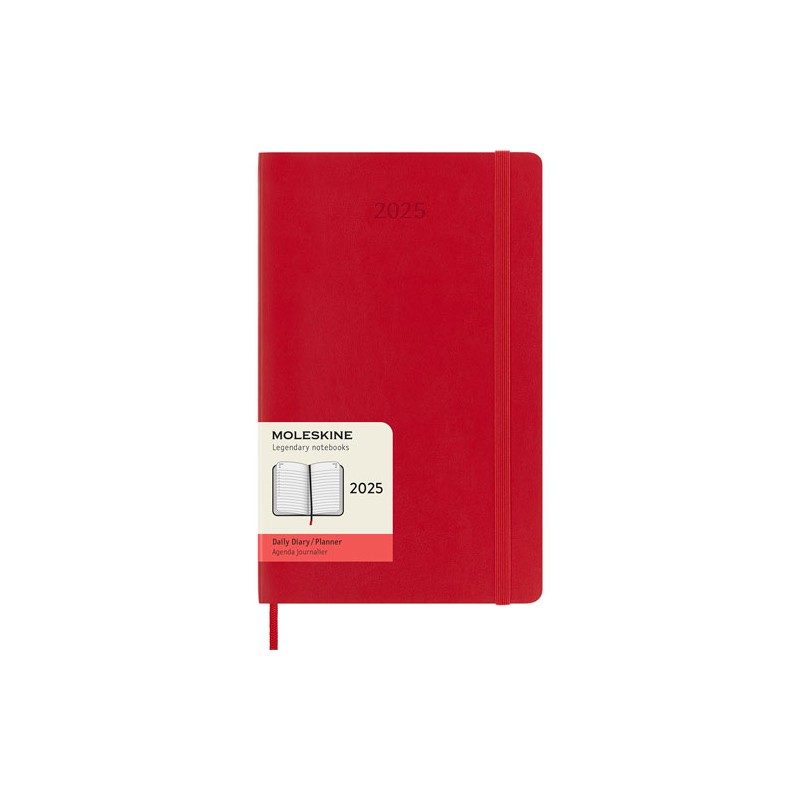 Agenda Juvenil Moleskine Pasta Suave 13X21Cm Rojo Día Por Pagina