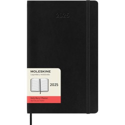 Agenda Juvenil Moleskine Pasta Suave 13X21Cm Negro Día Por Pagina