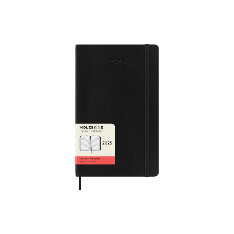 Agenda Juvenil Moleskine Pasta Suave 13X21Cm Negro Día Por Pagina
