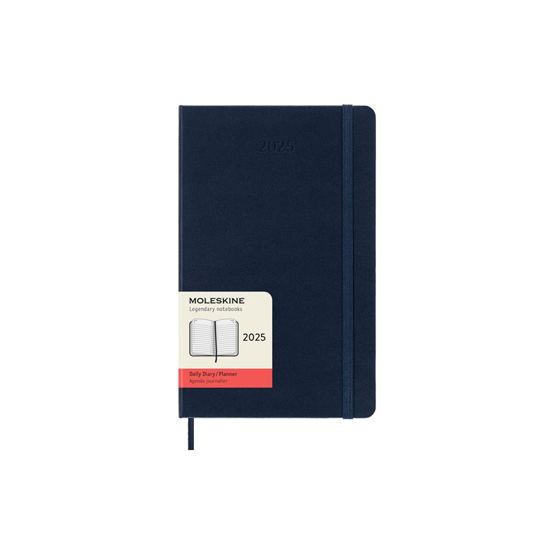 Agenda Juvenil Moleskine Pasta Dura 13X21Cm Azul Zafiro Día Por Pagina