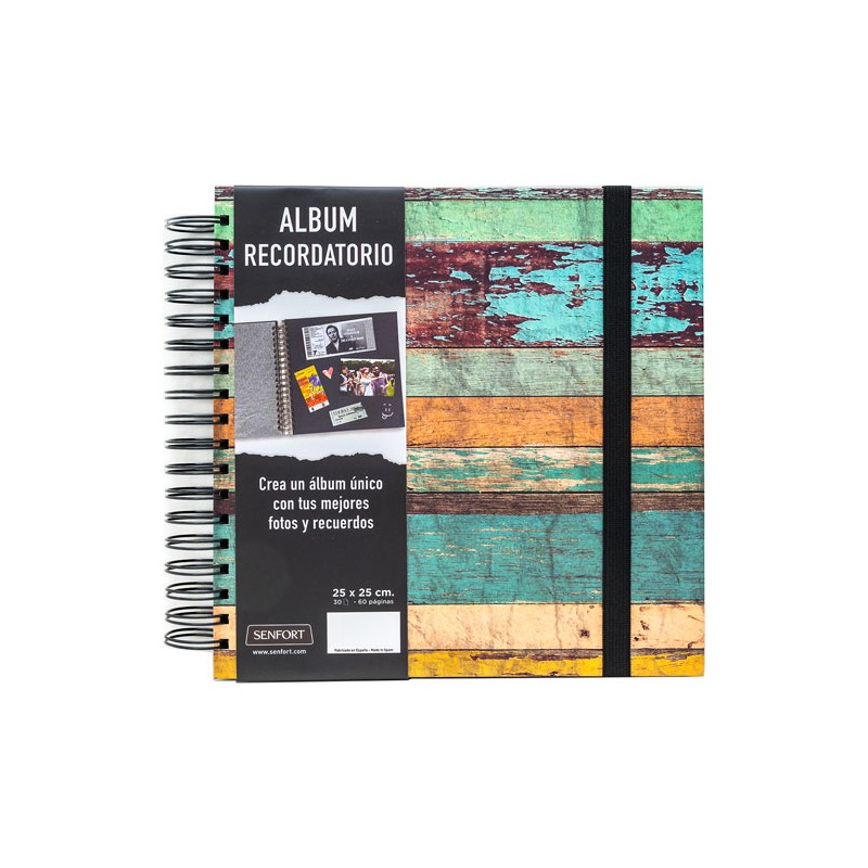 Álbum Fotos Senfort Esp 25X25Cm 30 Hojas Vintage