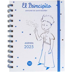 Agenda Juvenil Principito Blanca Con Wire Semana A La Vista 2025