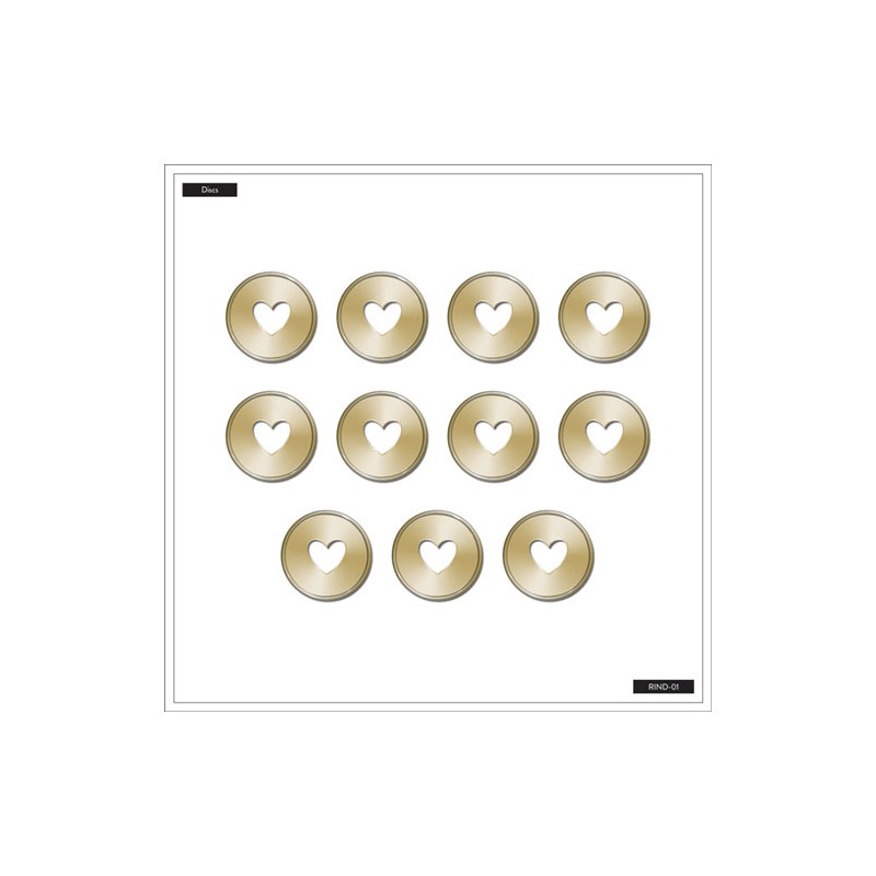 Repuesto Para Agenda The Happy Planner Discos Metal Gold 1.75 Pulg Paquete  Con 11