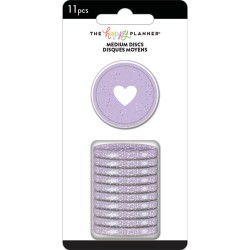 Repuesto Para Agenda The Happy Planner Discos Glitter Med 1.25 Pulg Paquete Con 11