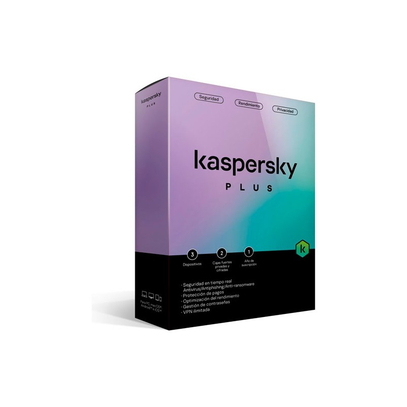 Antivirus Kaspersky Antivirus Plus 3 Dispositivos 1 Año