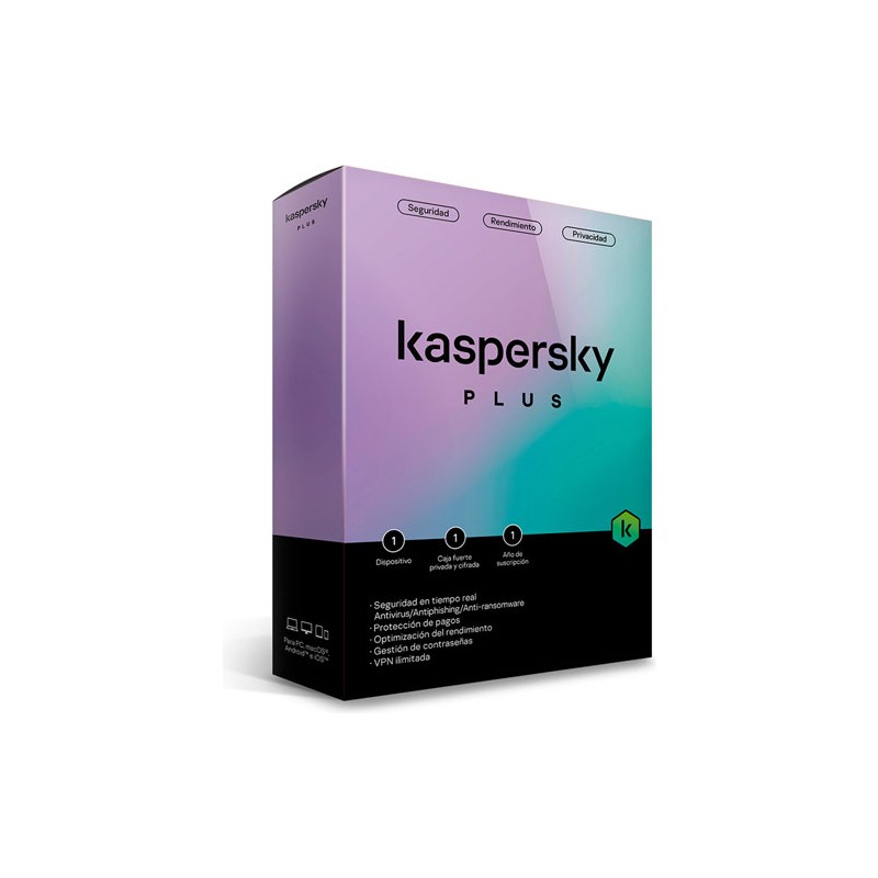 Software Kaspersky antivirus plus 1 dispositivo 1 año