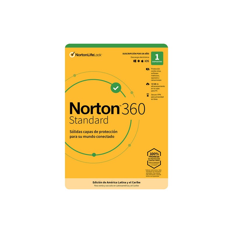 ESD NORTON 360 STANDARD / INTERNET SECURITY 1 DISPOSITIVOS 2 AÑOS
