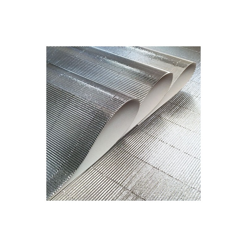 Microcorrugado Rayter Plata Metálico 50X70 CM 276 G