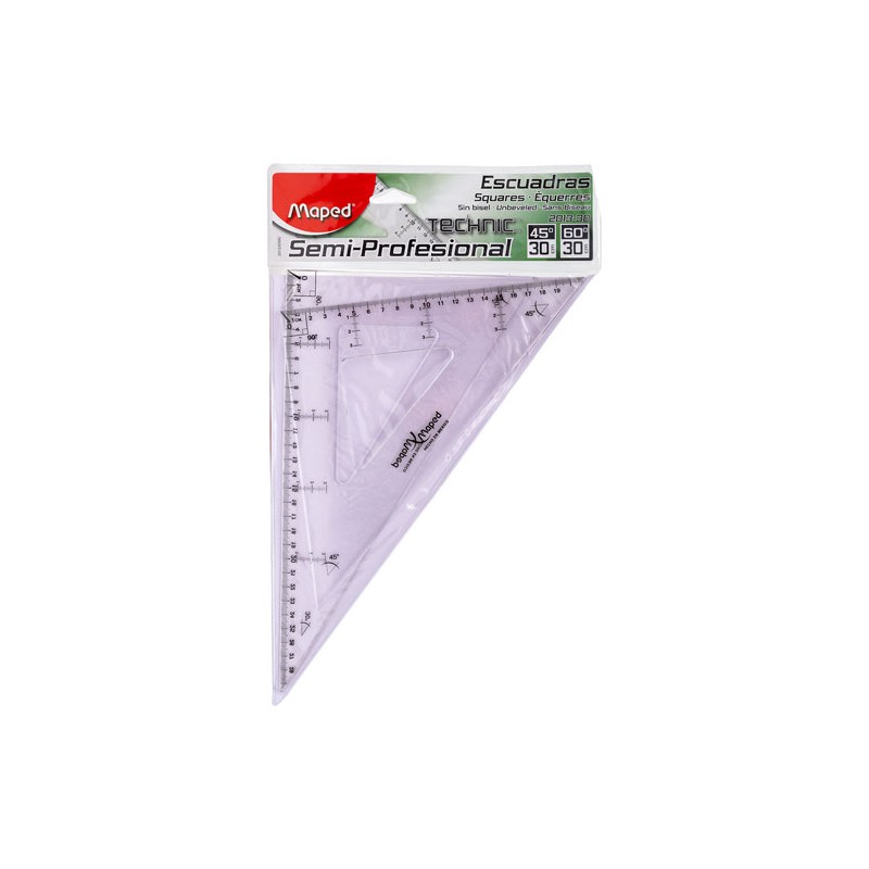 Escuadras Maped Con Graduación Sin Bisel 30 Cm