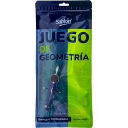 Juego De Geometria Sablon Wacky 1087 Flex Con Compas Con 5 Piezas