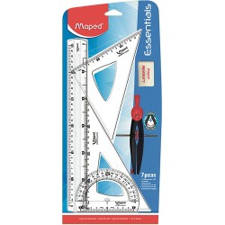 Juego Geometría Maped 899232 Clásico Blíster Con 6 Piezas