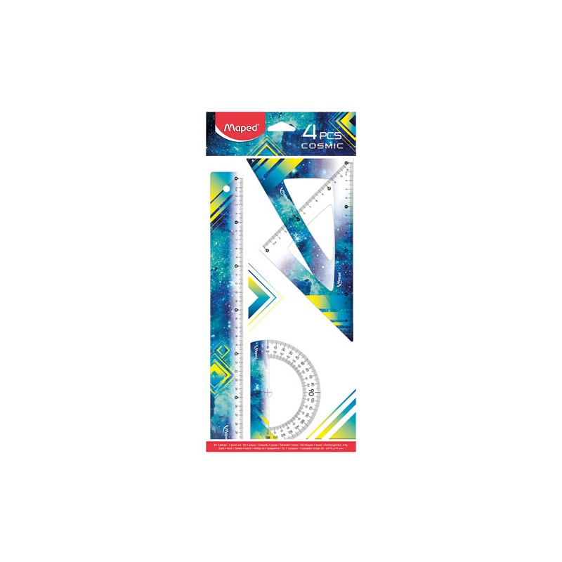 Juego De Geometría Maped 981731 Cosmic Teens Sin Compas
