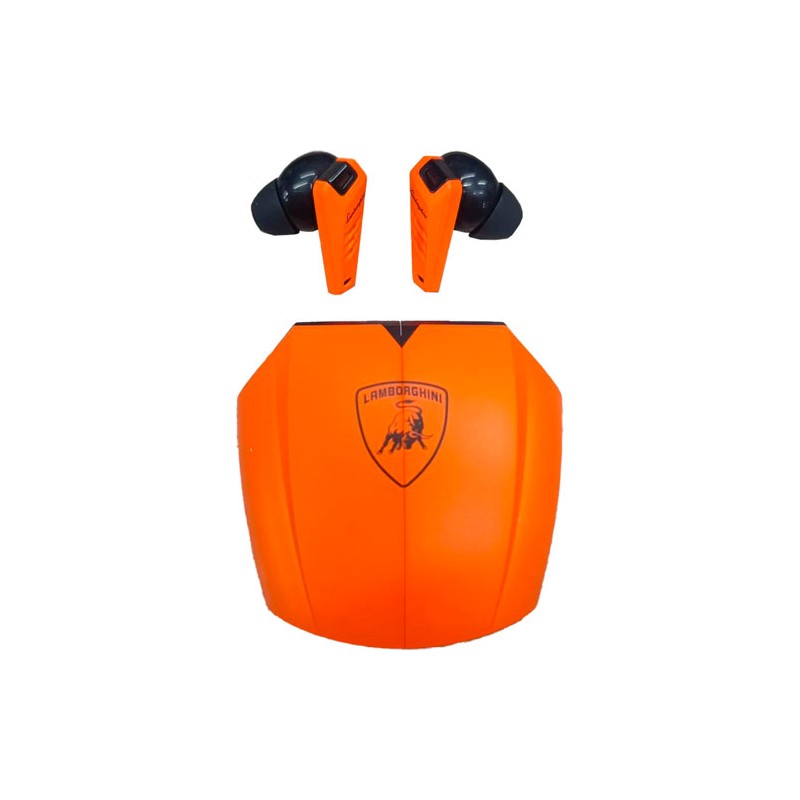 Audífonos Lamborghini True Wireless Bluetooth Color Naranja