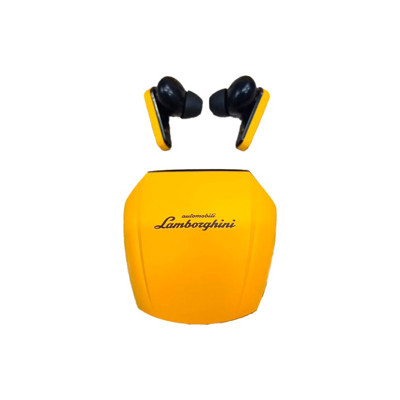 Audífonos Lamborghini True Wireless Bluetooth Color Amarillo