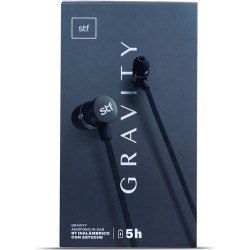 AUDÍFONOS INALÁBRICOS STF GRAVITY IN EAR CON CASE NEGRO