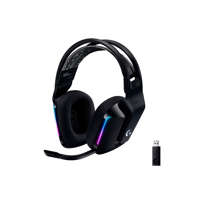 DIADEMA LOGITECH G733 GAMING LIGHT RGB MICRÓFONO NEGRO