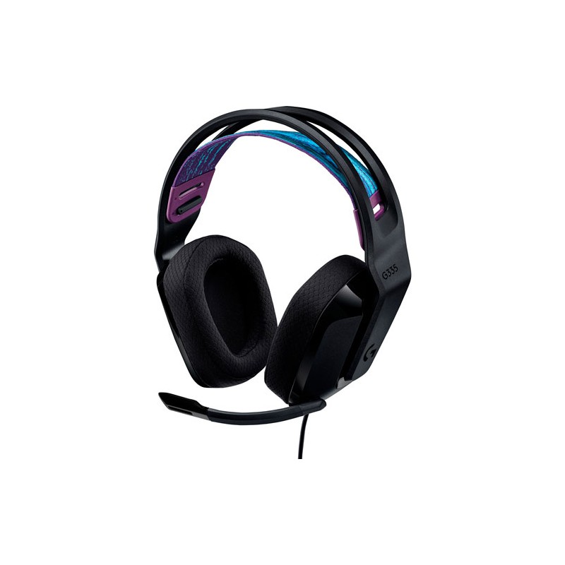 DIADEMA LOGITECH G335 GAMING CON MICRÓFONO PLEGABLE NEGRO