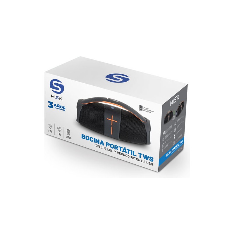 Bocina Misik Ms225 Bluetooth Negro