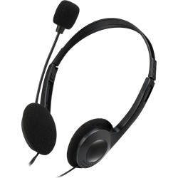 DIADEMA ADESSO ESTEREO 3.5MM CON MICRO NEGRO