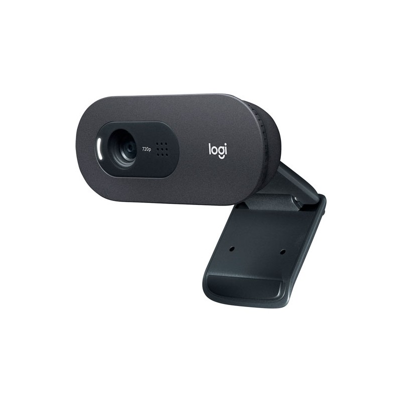 Cámara Web Logitech C505 Hd con micrófono negro